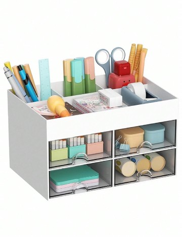 Organizator pentru birou SHEIN, alb