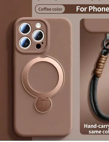 Husa iPhone 16 SHEIN, maro