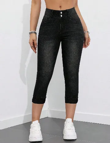 Blugi SHEIN CURVE, negru