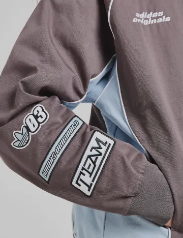 Jacheta Adidas, gri inchis