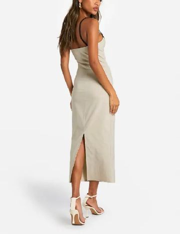 Rochie medie Boohoo, bej