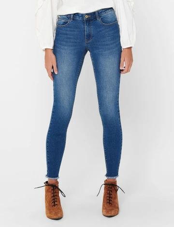 Blugi Jacqueline de Yong, albastru denim