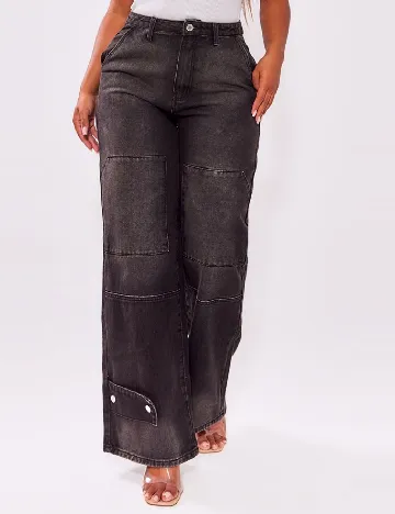 Blugi PrettyLittleThing, negru