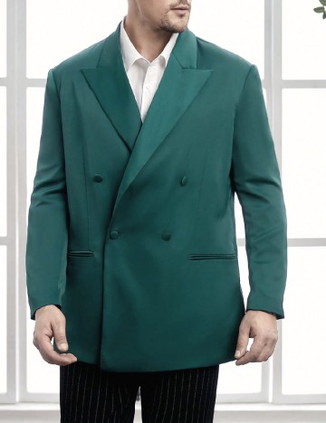 Sacou SHEIN Plus Size Men, verde