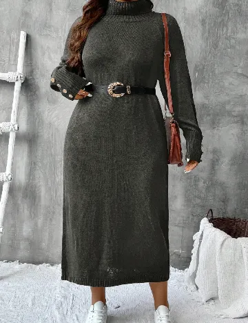 Rochie medie SHEIN CURVE, gri