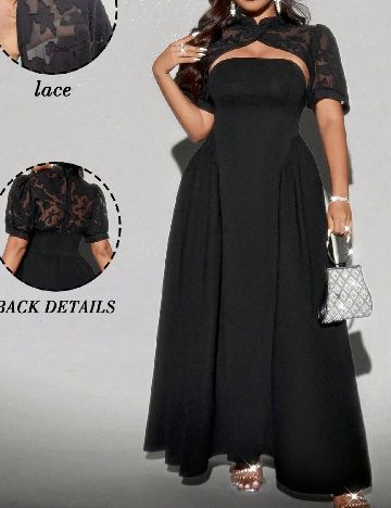 Rochie lunga SHEIN CURVE, negru