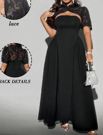 Rochie lunga SHEIN CURVE, negru