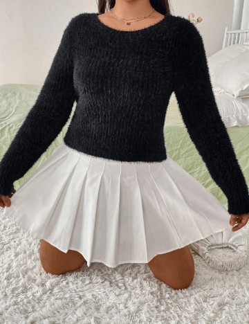 Bluza SHEIN CURVE, negru