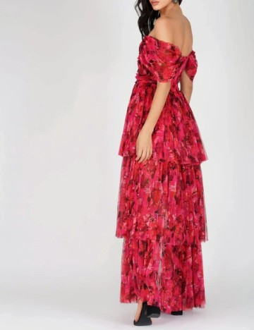 Rochie lunga LACE & BEADS, roz