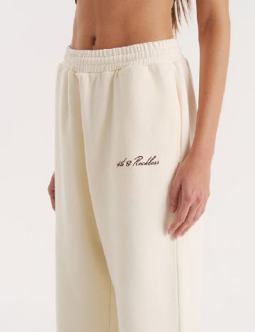 Pantaloni 4TH&Reckless, ecru