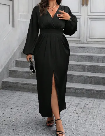 Rochie lunga SHEIN CURVE, negru