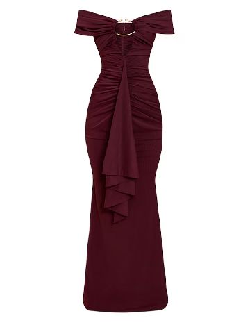 Rochie lunga PrettyLittleThing, pruna