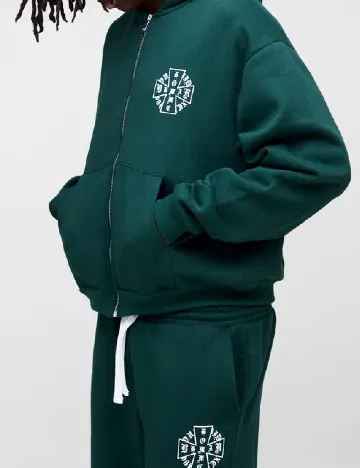 Pantaloni Boohoo MAN, verde