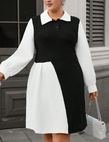 Rochie scurta SHEIN CURVE, negru