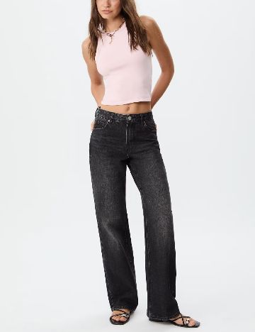 Blugi Stradivarius, gri inchis