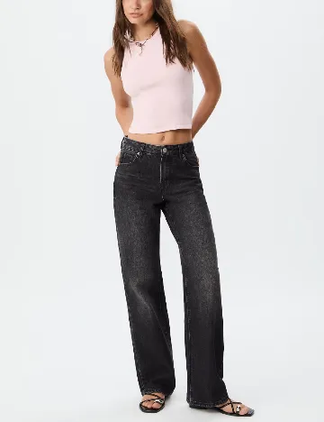 Blugi Stradivarius, gri inchis