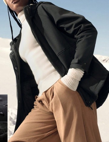 Geaca impermeabila GLOWMODE, negru