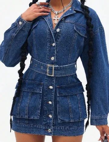 Rochie scurta SHEIN, albastru