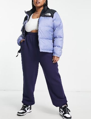 Geaca The North Face Plus Size, albastru/negru