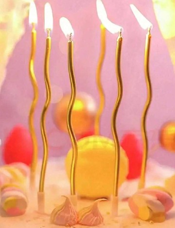 Set lumanari 6 bucati SHEIN, galben