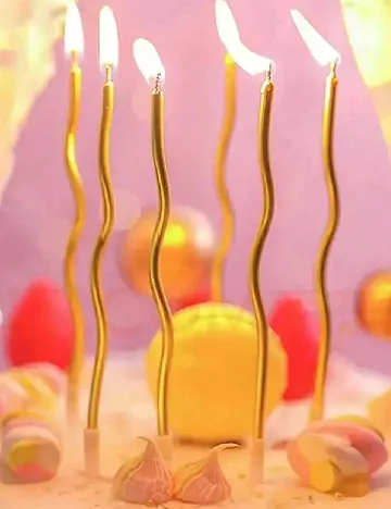 Set lumanari 6 bucati SHEIN, galben