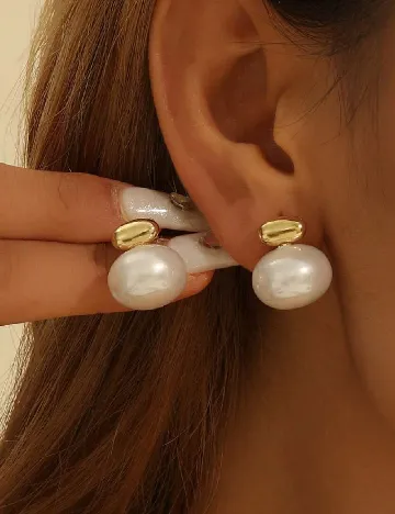 Cercei SHEIN, alb