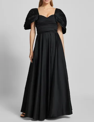 Rochie lunga LACE & BEADS, negru