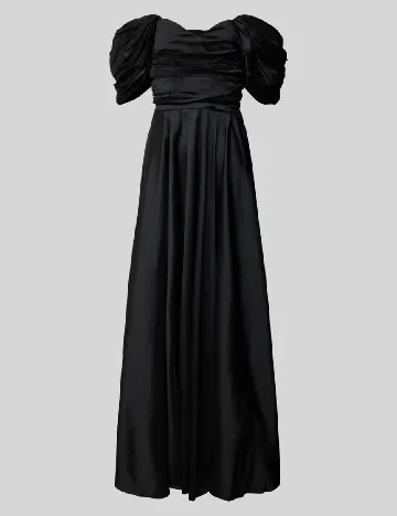 Rochie lunga LACE & BEADS, negru