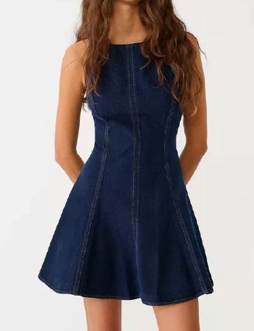 Rochie scurta Stradivarius, bleumarin