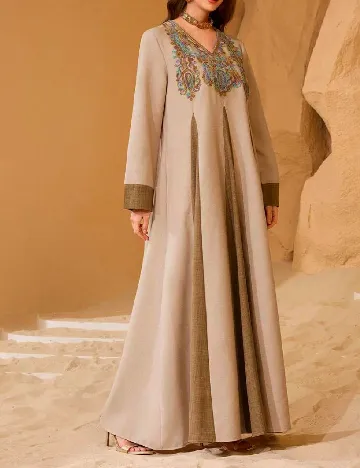 Rochie lunga SHEIN, maro deschis