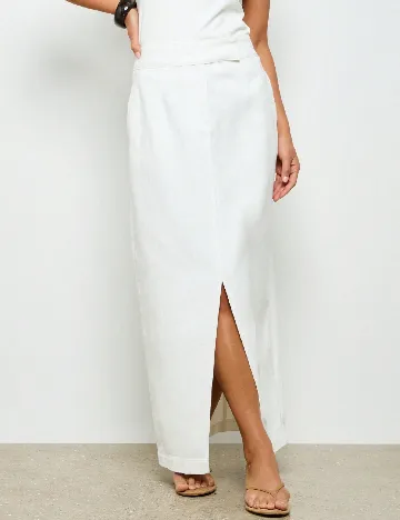 Fusta SHEIN, alb
