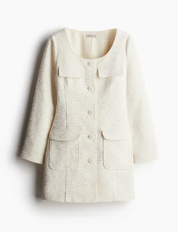 Rochie scurta H&M, ecru