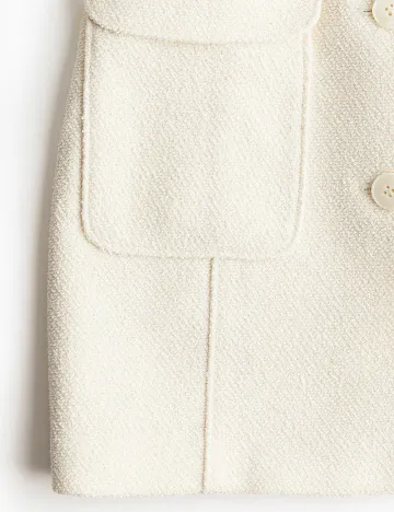 Rochie scurta H&M, ecru