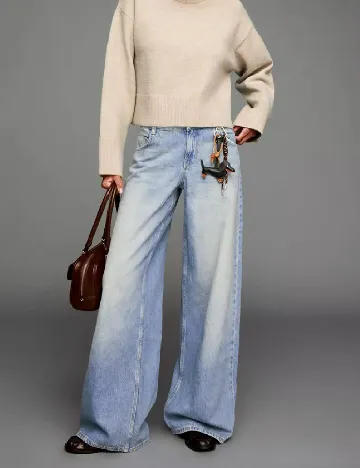 Blugi Bershka, albastru