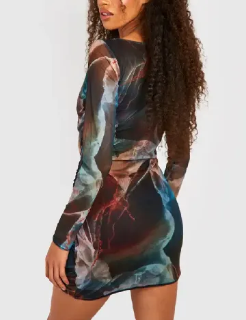 Rochie scurta Boohoo, mix culori