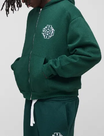 Hanorac Boohoo MAN, verde