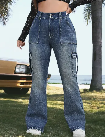 Blugi SHEIN CURVE, albastru