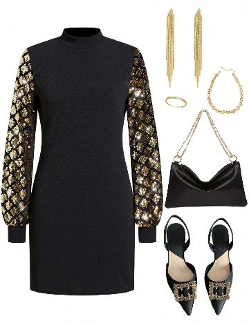 Rochie scurta SHEIN, negru