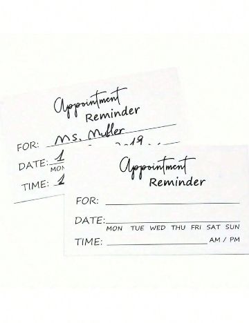 Set carduri  SHEIN, alb