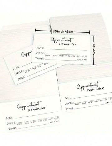 Set carduri  SHEIN, alb