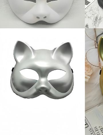 Masca SHEIN, argintiu