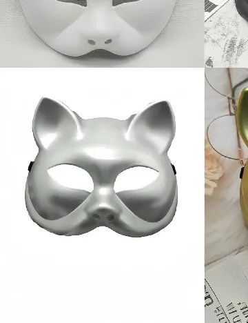 Masca SHEIN, argintiu