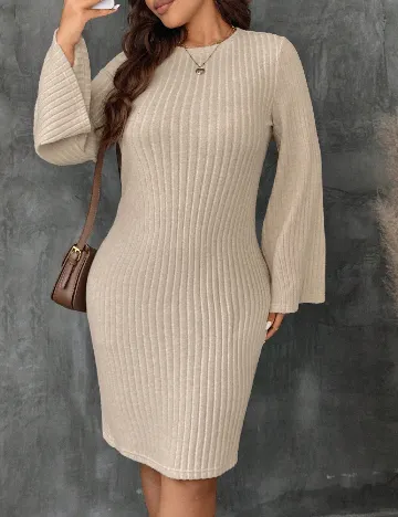 Rochie scurta SHEIN CURVE, bej