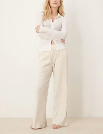 Pantaloni Abercrombie&Fitch, ecru