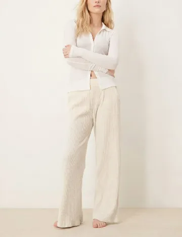 Pantaloni Abercrombie&Fitch, ecru