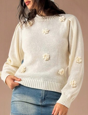 Pulover Forever 21, crem