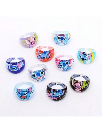 Set Inele 10 bucati SHEIN, mix culori