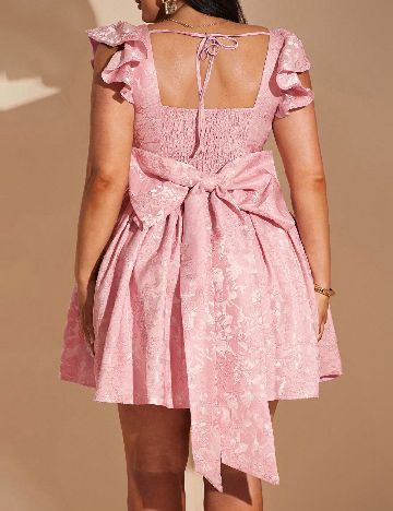 Rochie scurta SHEIN CURVE, roz