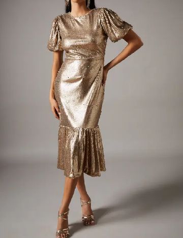 Rochie medie Coast, auriu