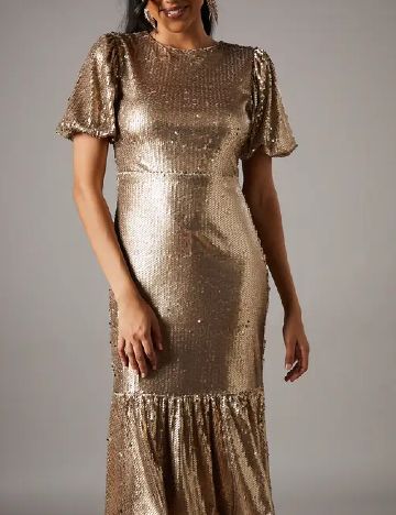 Rochie medie Coast, auriu